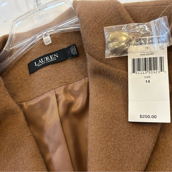 Ralph Lauren Classic Wool Blend Single-Breasted Coat NWT - Picture 6 of 10